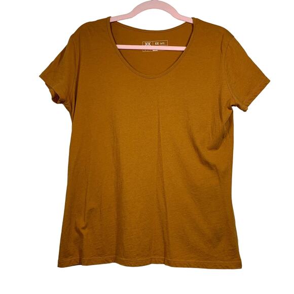 KK INTL Mustard Yellow Short Sleeve T-Shirt Medium - Picture 1 of 7